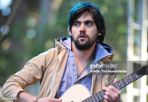 Conor Oberst of Conor Oberst & the Mystic Valley Band performs during the Outside Lands Music & Arts festival at the Polo Fields in Golden Gate Park...