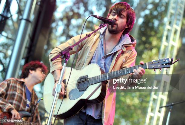 Conor Oberst of Conor Oberst & the Mystic Valley Band performs during the Outside Lands Music & Arts festival at the Polo Fields in Golden Gate Park...