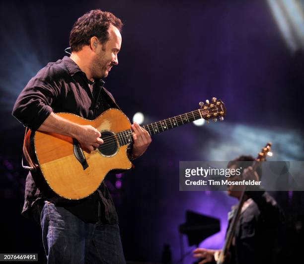Dave Matthews and Steffan Lessard of Dave Matthews Band perform during the Outside Lands Music & Arts festival at the Polo Fields in Golden Gate Park...