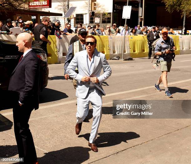 Nicolas Cage attends the World Premiere of "Arcadian" during 2024 SXSW Conference And Festival at The Paramount Theatre on March 11, 2024 in Austin,...