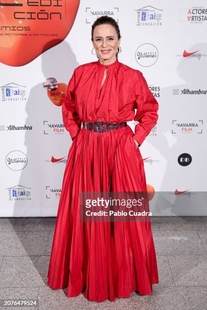 Aitana Sanchez-Gijon attends the red carpet for the Unión De Actores Awards 2024 at Teatro Circo Price on March 11, 2024 in Madrid, Spain.
