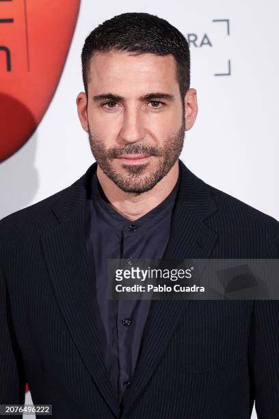 Miguel Angel Silvestre attends the red carpet for the Unión De Actores Awards 2024 at Teatro Circo Price on March 11, 2024 in Madrid, Spain.