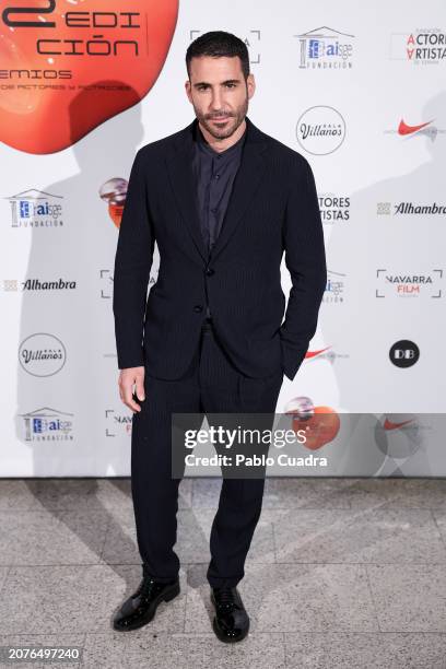 Miguel Angel Silvestre attends the red carpet for the Unión De Actores Awards 2024 at Teatro Circo Price on March 11, 2024 in Madrid, Spain.