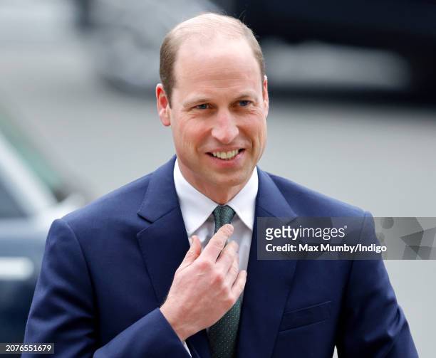 Prince William, Prince of Wales attends the 2024 Commonwealth Day Service at Westminster Abbey on March 11, 2024 in London, England. The Commonwealth...