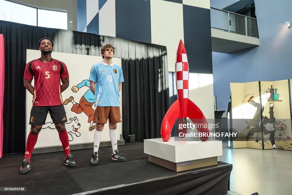 BELGIUM SOCCER RED DEVILS EURO2024 SHIRTS