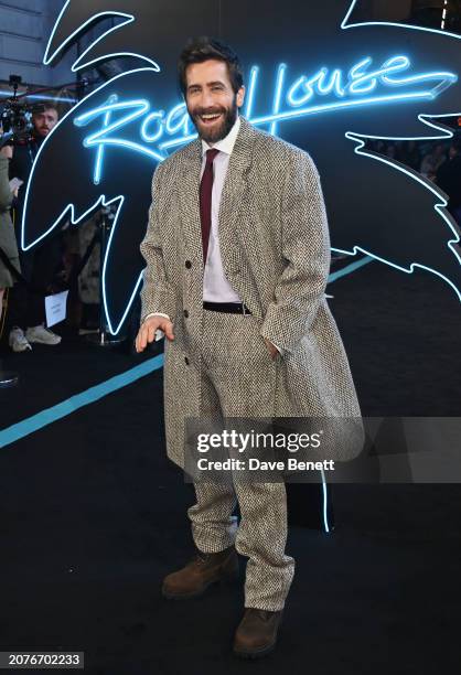 Jake Gyllenhaal attends the "Road House" UK Special Screening at The Curzon Mayfair on March 14, 2024 in London, England.