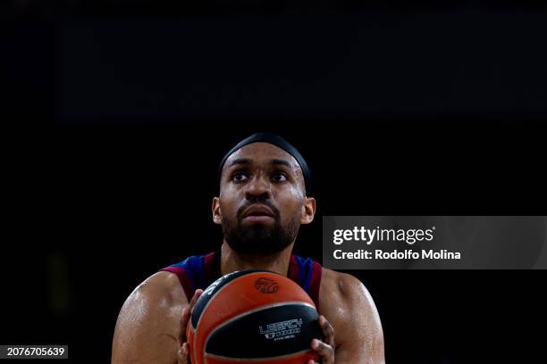 Jabari Parker, #22 of FC Barcelona in action during the Turkish Airlines EuroLeague Regular Season Round 29 match between FC Barcelona and Partizan...