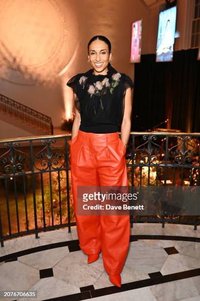 Chioma Nnadi attends the launch of her first issue of British Vogue as Head of Editorial Content at Ladbroke Hall on March 14, 2024 in London,...