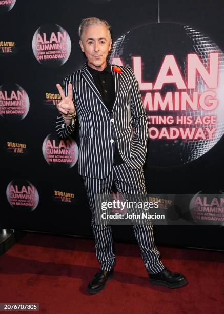 Alan Cumming attends the "Alan Cumming Is Not Acting His Age" Broadway opening night at Studio 54 on March 11, 2024 in New York City.