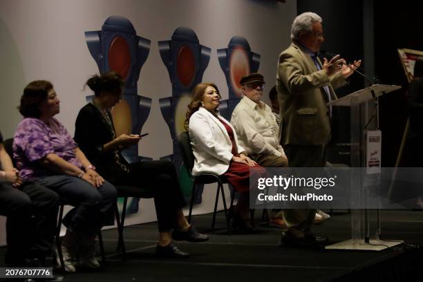 Clara Brugada, candidate for the head of Government of Mexico City, is arriving at the Hilton Hotel facilities in the capital, where she is proposing...