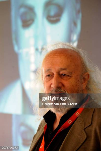 Spanish film director Armendariz Montxo attends a press conference to present his film ''No tengas miedo" screened in the competition section of the...