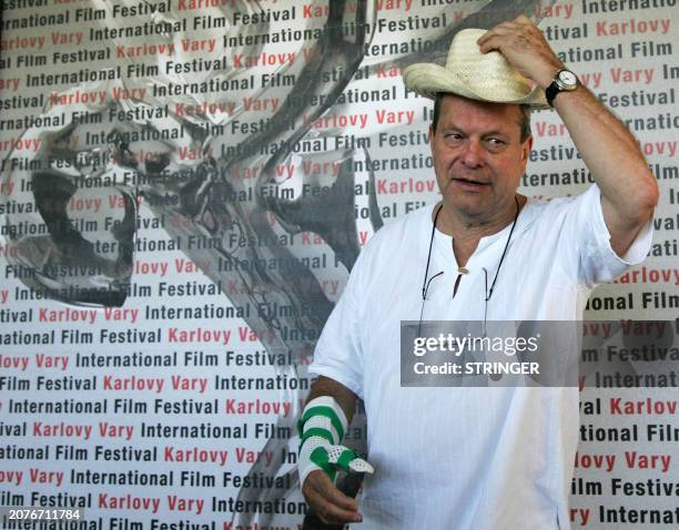 Former Monty Python animator, US director Terry Gilliam poses 04 July 2006 in Karlovy Vary during the 41st Karlovy Vary International Film Festival...