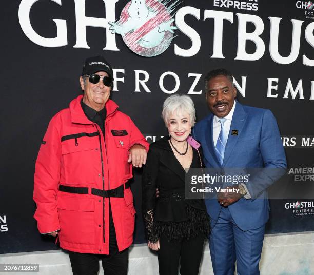 Dan Aykroyd, Annie Potts and Ernie Hudson at the world premire of "Ghostbusters: Frozen Empire" held at AMC Lincoln Square New York on March 14, 2024...