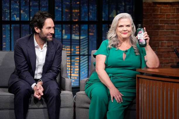 NY: NBC's "Late Night With Seth Meyers" With Guests Paul Rudd, Paula Pell (Band Sit-in: Aric Improta)