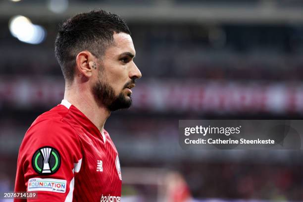 Remy Cabella of Lille OSC looks on during the UEFA Europa Conference League 2023/24 round of 16 second-leg match between Lille OSC and Sturm Graz at...