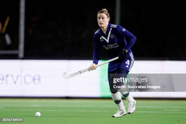 Lieke van Wijk of Pinoke Women during the Hoofdklasse Women match between Pinoke Women 1 v Amsterdam Women 1 at the Amsterdamse Bos on March 14, 2024...