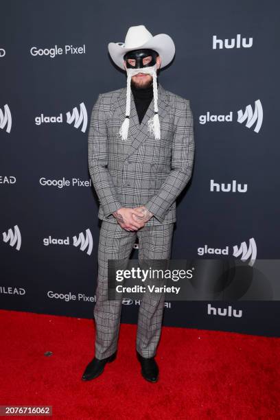 Orville Peck at the 35th Annual GLAAD Media Awards held at the Beverly Hilton Hotel on March 14, 2024 in Beverly Hills, California.