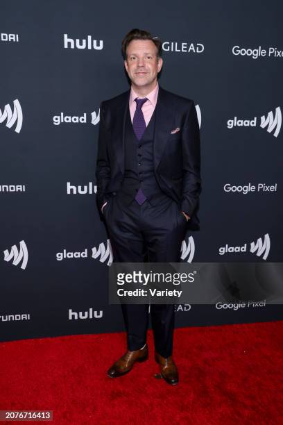 Jason Sudeikis at the 35th Annual GLAAD Media Awards held at the Beverly Hilton Hotel on March 14, 2024 in Beverly Hills, California.