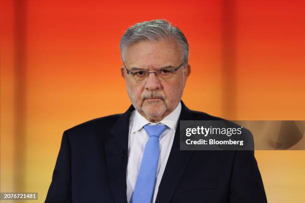 Christos Megalou, chief executive officer of Piraeus Bank SA, during a Bloomberg Television interview in London, UK, on Friday, March 15, 2024....