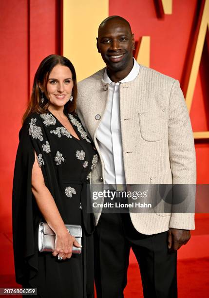 Helene Sy and Omar Sy attend the 2024 Vanity Fair Oscar Party Hosted By Radhika Jones at Wallis Annenberg Center for the Performing Arts on March 10,...