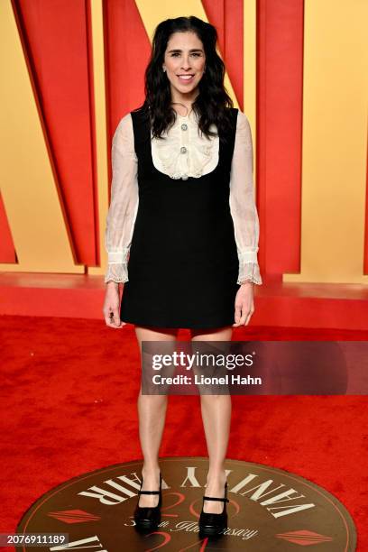 Sarah Silverman attends the 2024 Vanity Fair Oscar Party Hosted By Radhika Jones at Wallis Annenberg Center for the Performing Arts on March 10, 2024...
