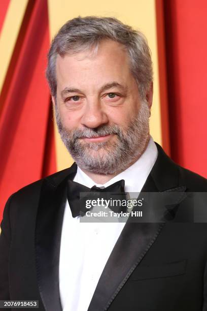 Judd Apatow attends the 2024 Vanity Fair Oscar Party hosted by Radhika Jones at Wallis Annenberg Center for the Performing Arts on March 10, 2024 in...