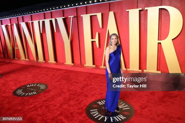 Radhika Jones attends the 2024 Vanity Fair Oscar Party hosted by Radhika Jones at Wallis Annenberg Center for the Performing Arts on March 10, 2024...