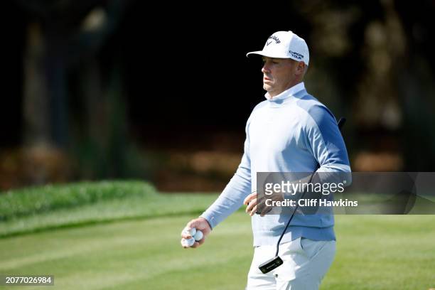 Alex Noren of Sweden looks on prior to THE PLAYERS Championship at TPC Sawgrass on March 11, 2024 in Ponte Vedra Beach, Florida.