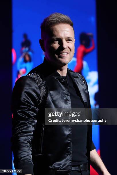 Nicky Byrne of Westlife performs at Meridian Hall on March 11, 2024 in Toronto, Ontario.