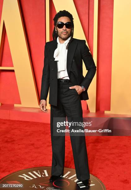 Lenny Kravitz attends the 2024 Vanity Fair Oscar Party hosted by Radhika Jones at Wallis Annenberg Center for the Performing Arts on March 10, 2024...