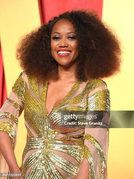 Erika Alexander arrives at the 2024 Vanity Fair Oscar Party Hosted By Radhika Jones at Wallis Annenberg Center for the Performing Arts on March 10,...