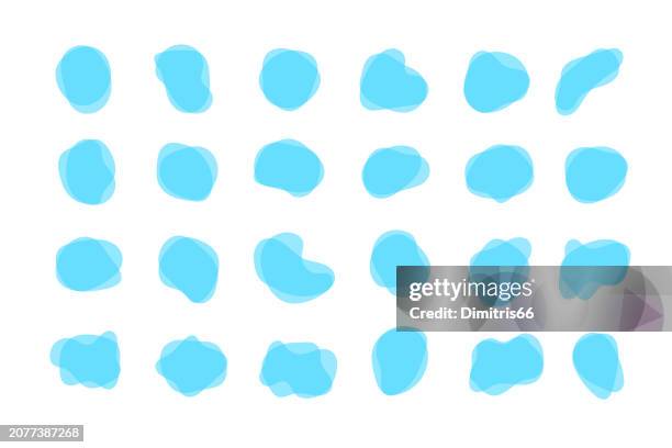 abstract liquid organic shapes collection - ellipse stock-grafiken, -clipart, -cartoons und -symbole