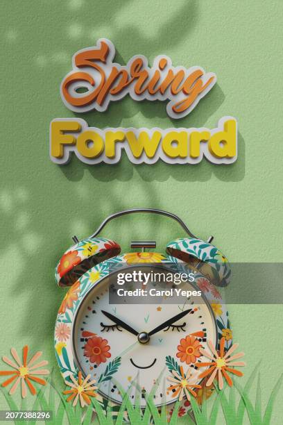 spring foward - daylight savings spring forward stock pictures, royalty-free photos & images