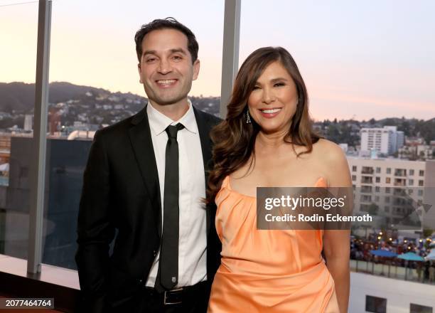 Sean Rohani and Shila Ommi attend Disney & Pixar's Elemental Nominee Celebration at Bar Lis on March 09, 2024 in Los Angeles, California.