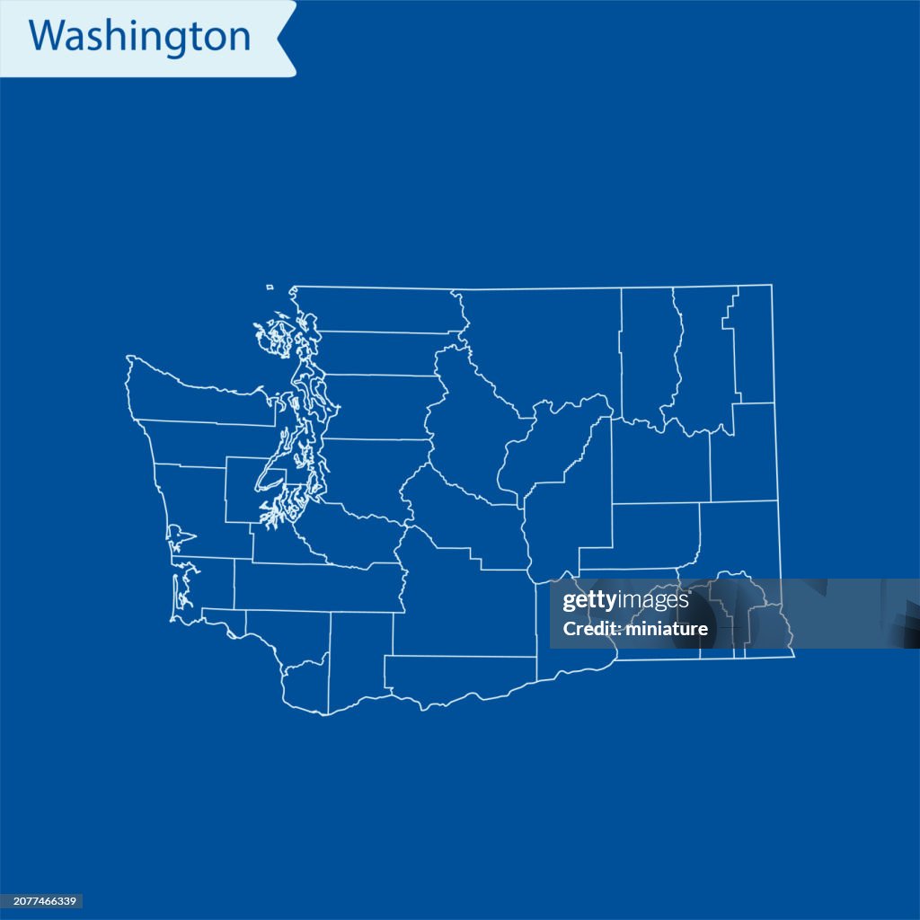 Washington Map High-Res Vector Graphic - Getty Images