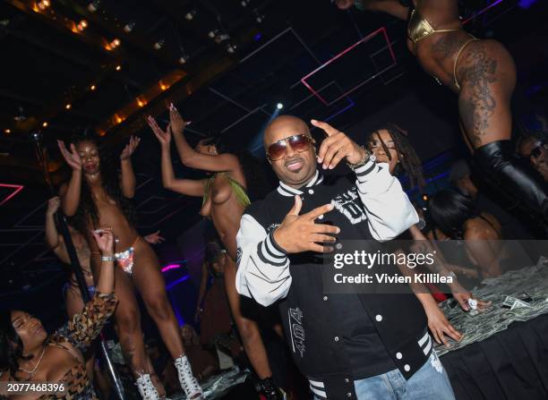 Jermaine Dupri attends Magic City: An American Fantasy premiere afterparty at ZACH Theatre on March 11, 2024 in Austin, Texas. (Photo by Vivien...