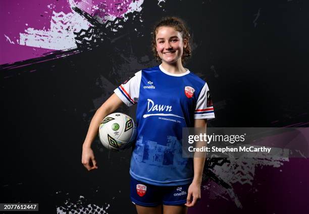 Limerick , Ireland - 14 March 2024; Jillian O'Toole during a Treaty United FC squad portrait session at UL North Campus in Limerick.