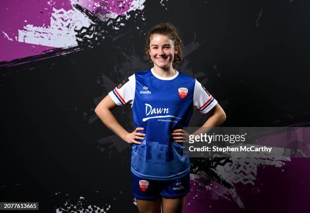 Limerick , Ireland - 14 March 2024; Jillian O'Toole during a Treaty United FC squad portrait session at UL North Campus in Limerick.