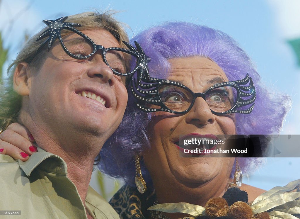 Dame Edna and Crocodile Hunter Steve Irwin