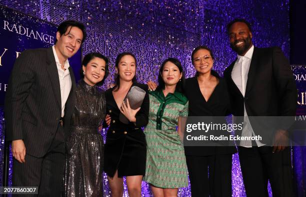 Baron Davis and honoree 'Joy Ride' with cast Desmond Chiam and Sherry Cola, writers Teresa Hsiao and Cherry Chevapravatdumrong, and director Adele...