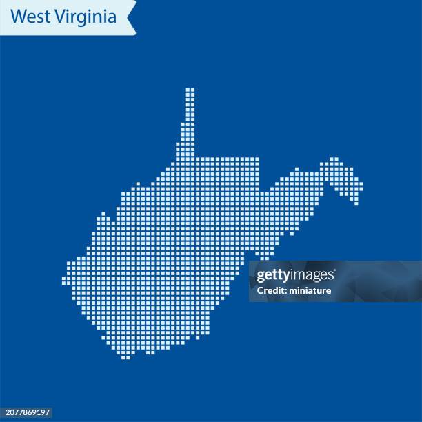 west virginia map - west-virginia-county-map stock illustrations
