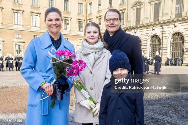 Crown Princess Victoria of Sweden, Prince Daniel of Sweden, Princess Estelle of Sweden and Prince Oscar of Sweden attend The Crown Princess' Name Day...