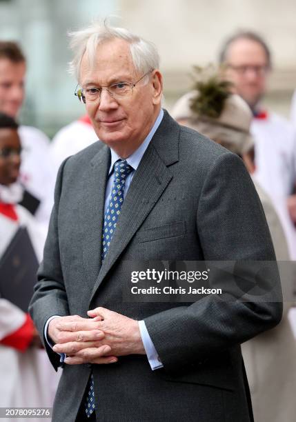 Prince Richard, Duke of Gloucester attends the 2024 Commonwealth Day Service at Westminster Abbey on March 11, 2024 in London, England.