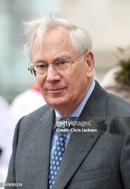 Prince Richard, Duke of Gloucester attends the 2024 Commonwealth Day Service at Westminster Abbey on March 11, 2024 in London, England.