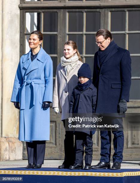 Crown Princess Victoria of Sweden, Princess Estelle of Sweden, Prince Oscar of Sweden and Prince Daniel of Sweden attend The Crown Princess' Name Day...