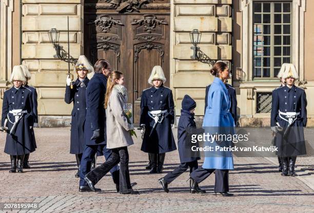 Crown Princess Victoria of Sweden, Prince Daniel of Sweden, Princess Estelle of Sweden and Prince Oscar of Sweden attend The Crown Princess' Name Day...