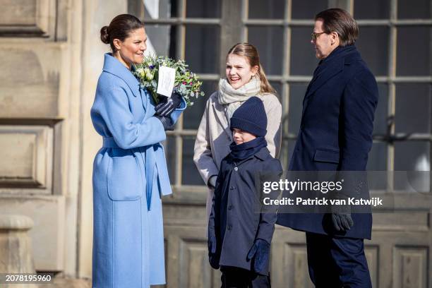 Crown Princess Victoria of Sweden, Prince Daniel of Sweden, Princess Estelle of Sweden and Prince Oscar of Sweden attend The Crown Princess' Name Day...