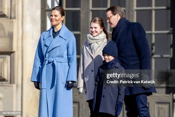 Crown Princess Victoria of Sweden, Princess Estelle of Sweden, Prince Oscar of Sweden and Prince Daniel of Sweden attend The Crown Princess' Name Day...