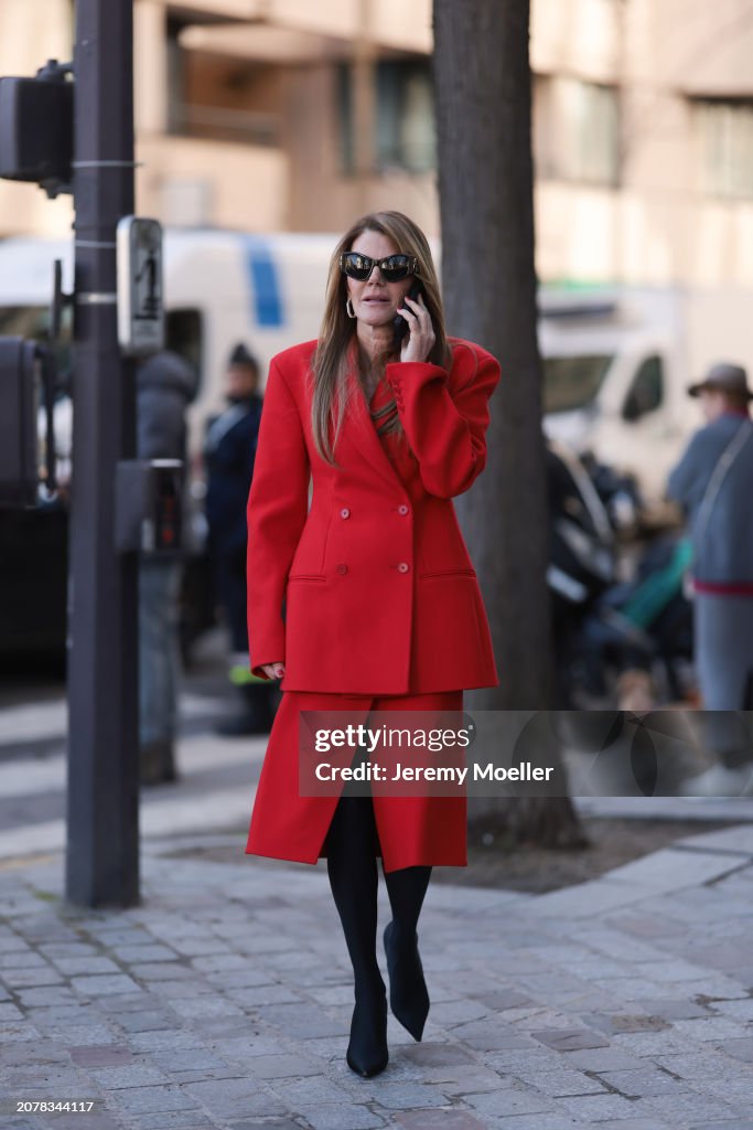 Street Style - Paris Fashion Week - Womenswear Fall/Winter 2024/2025 - Day Eight