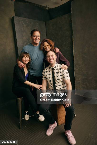 Alexis Spraic, Mark Cuban, Prudence Fenton and Nicholas Coles from 'The World According to Allee Willis' pose for a portrait on March 10, 2024 at...